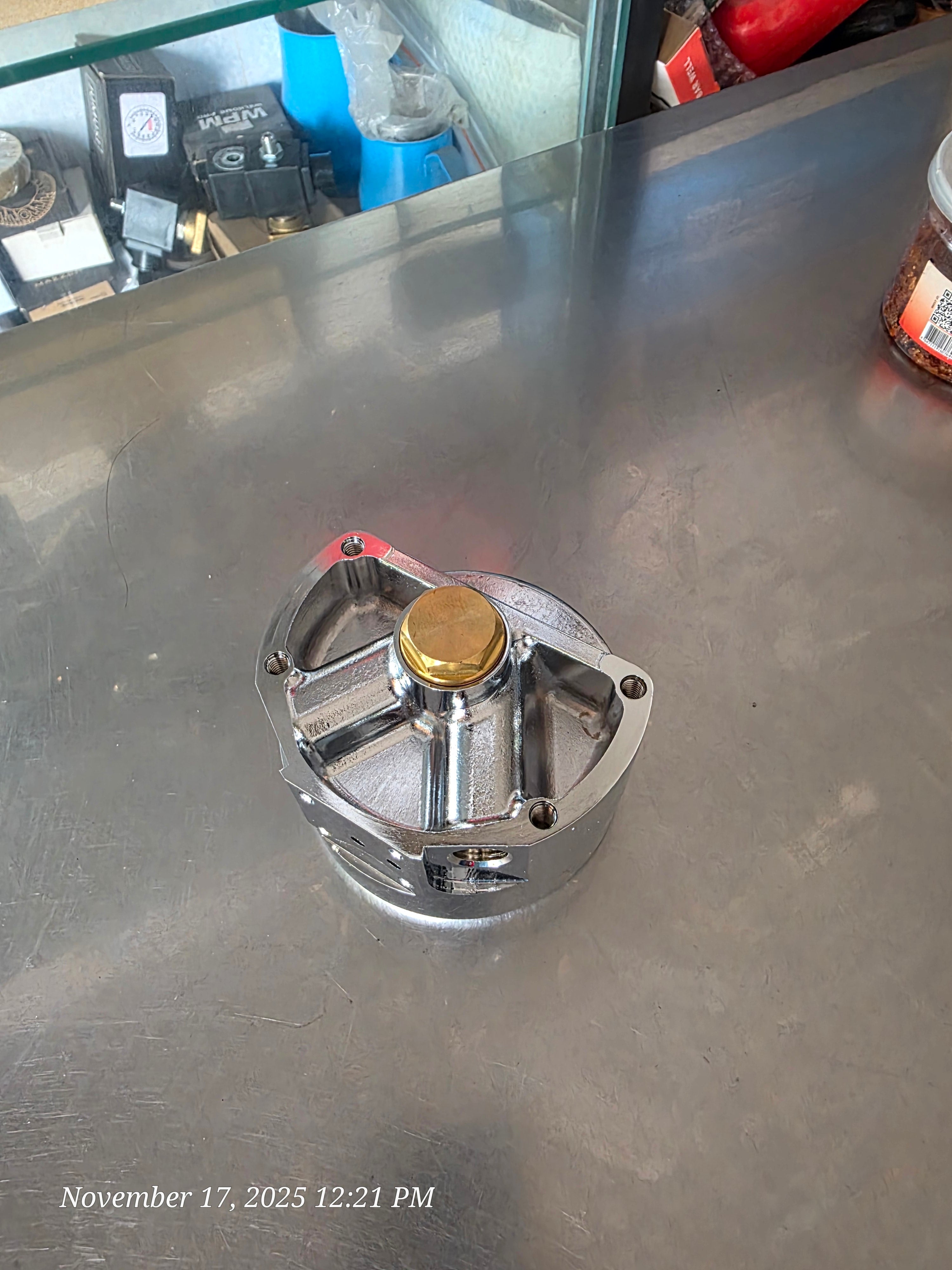 Professional espresso machine brew head