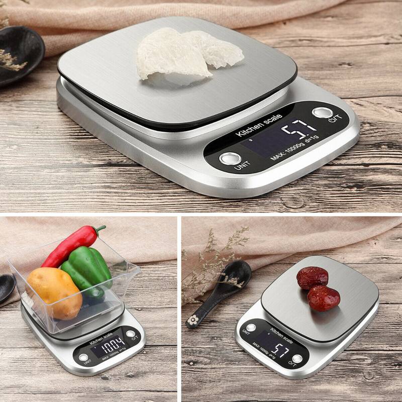 22lbs 1g Kitchen Scale Stainless Steel