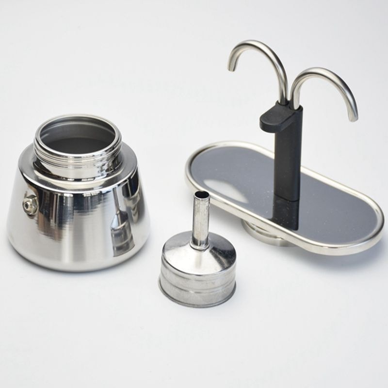 Stainless Steel Espresso Moka Pot 2-Cup