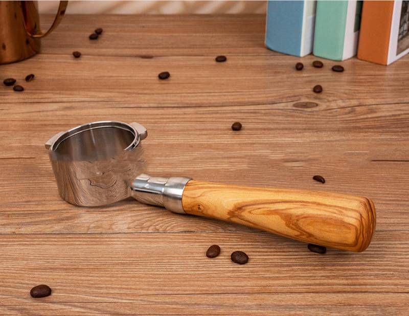 54mm Handle Walnut Bottomless Stainless Steel
