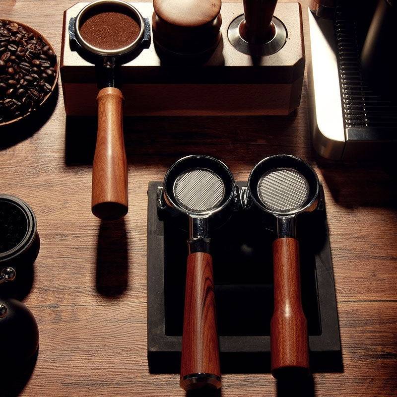 58mm Solid Wood Bottomless Portafilter Suite