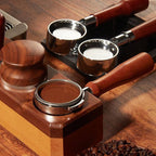 58mm Solid Wood Bottomless Portafilter Suite