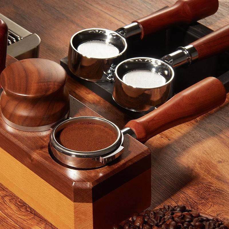 58mm Solid Wood Bottomless Portafilter Suite