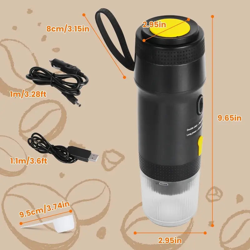Portable Self-Heating Espresso Machine (20 Bar)