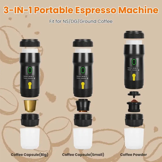 Portable Self-Heating Espresso Machine (20 Bar)