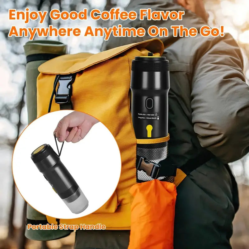 Portable Self-Heating Espresso Machine (20 Bar)