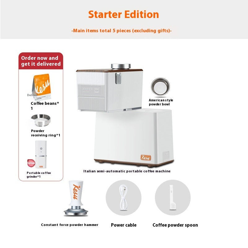 Italian Semi-Automatic Portable Coffee Machine