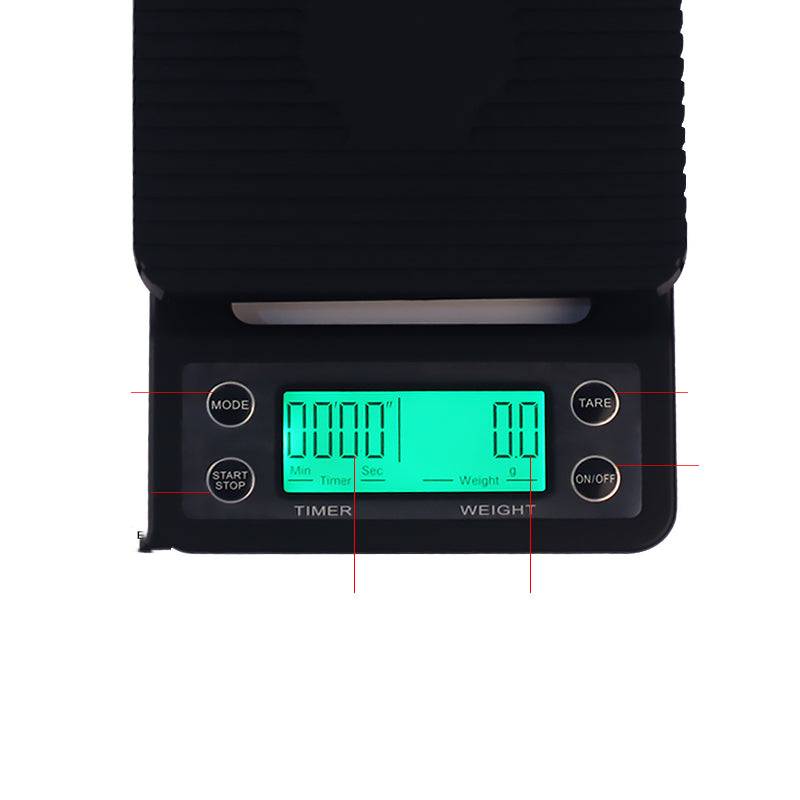 Backlit Coffee Scale with Timer