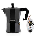 Classic Italian Moka Pot – Stovetop Espresso Maker (3 or 6 Cups)