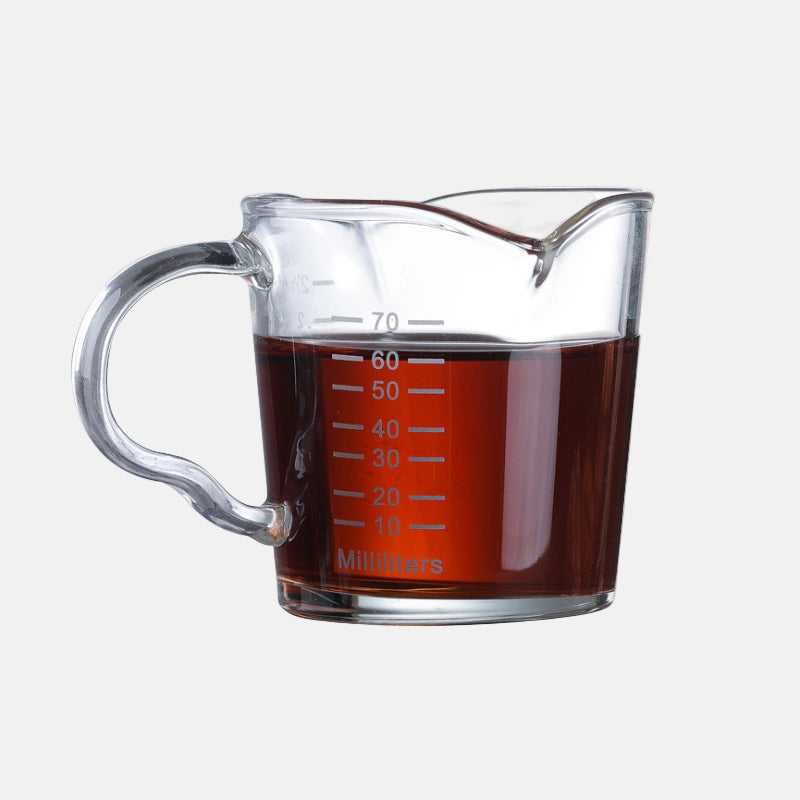 Double-mouthed Glass Measuring Cup With Scale Milk Small Milk Cup