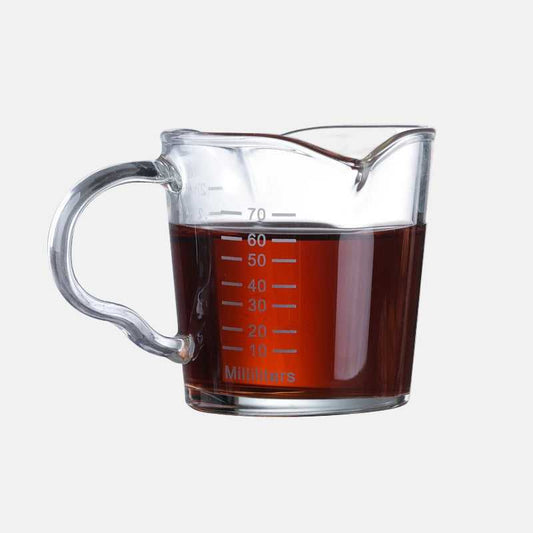 Double-mouthed Glass Measuring Cup With Scale Milk Small Milk Cup