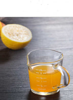 Double-mouthed Glass Measuring Cup With Scale Milk Small Milk Cup