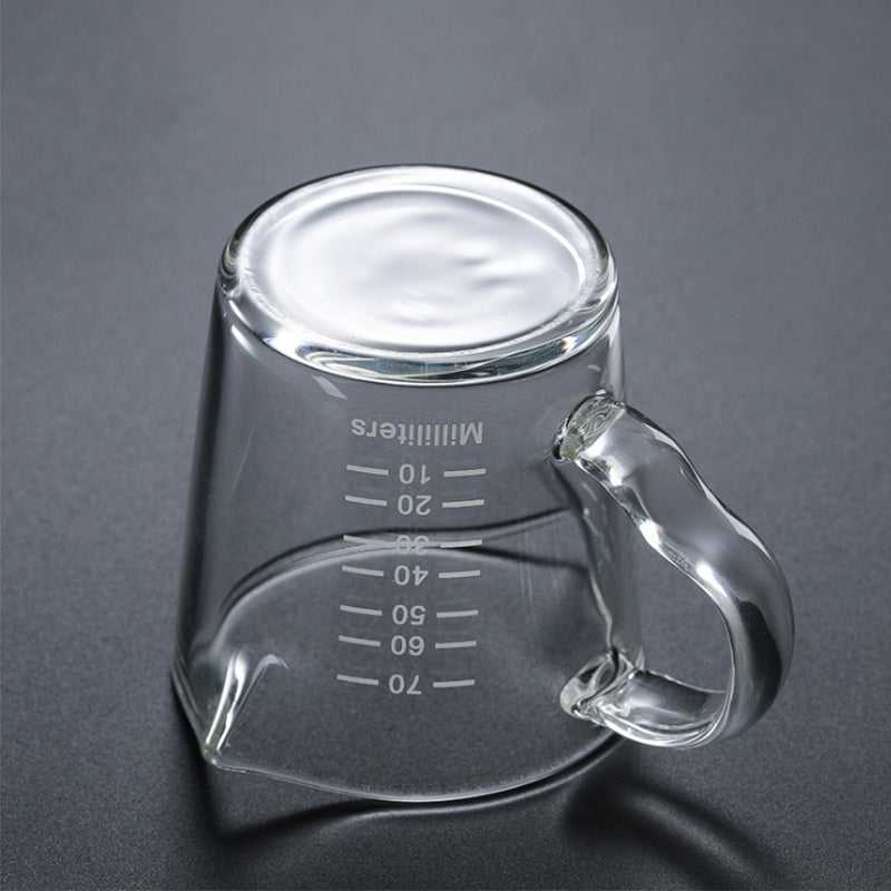 Double-mouthed Glass Measuring Cup With Scale Milk Small Milk Cup