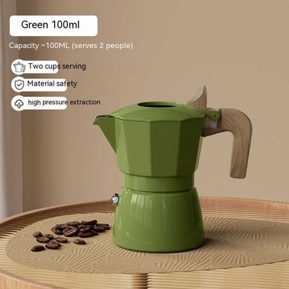Double Valve Moka Pot Espresso Coffee Machine