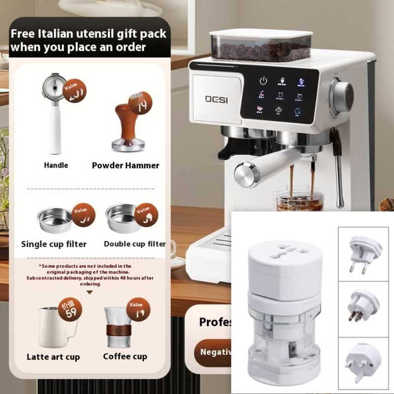 Espresso Household Coffee Machine Built-in Grinder