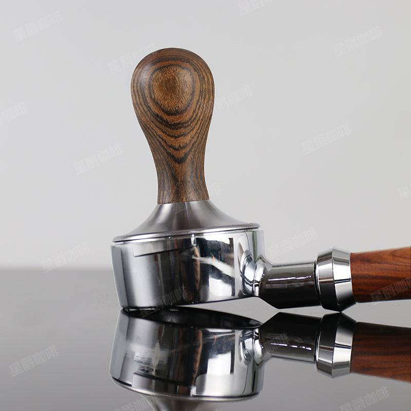 Golden Sandal wood Handle Stainless Steel Tamper