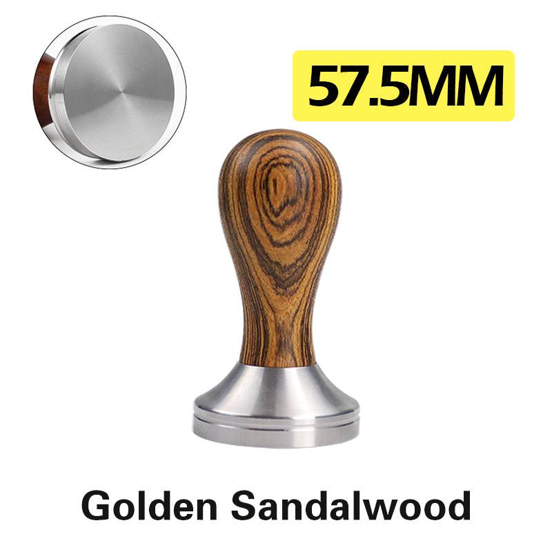 Golden Sandal wood Handle Stainless Steel Tamper