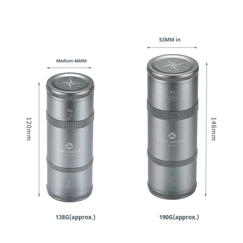 Outdoor Aluminum Alloy Layered Coffee Bean Storage Tank