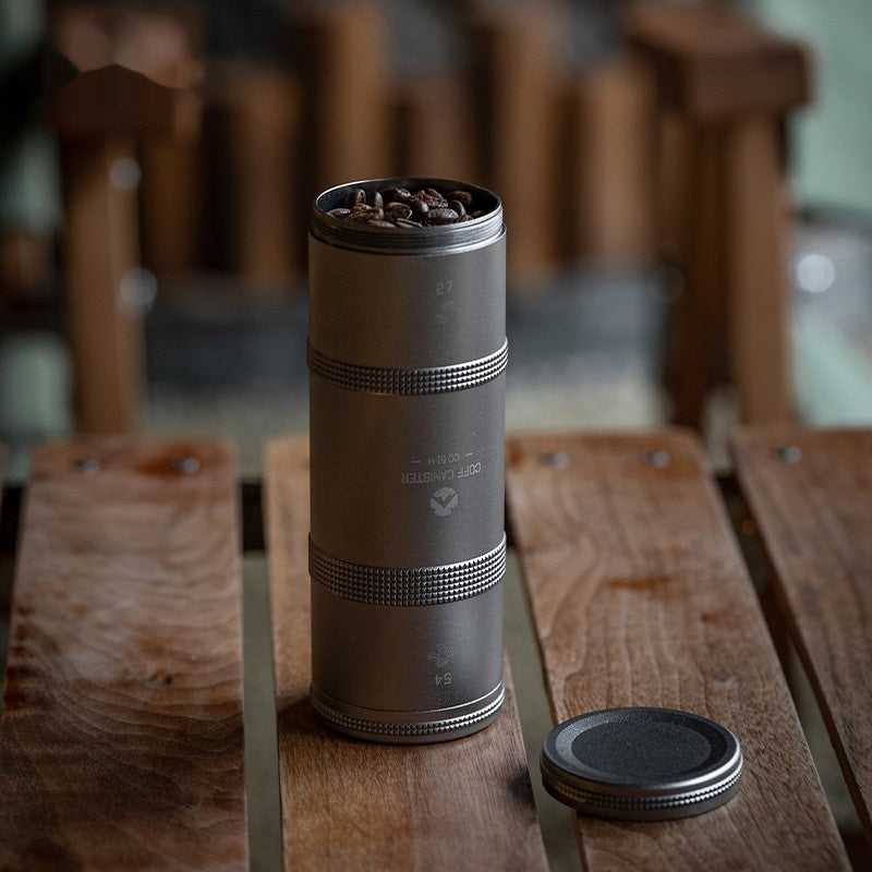 Outdoor Aluminum Alloy Layered Coffee Bean Storage Tank