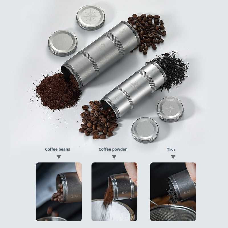 Outdoor Aluminum Alloy Layered Coffee Bean Storage Tank