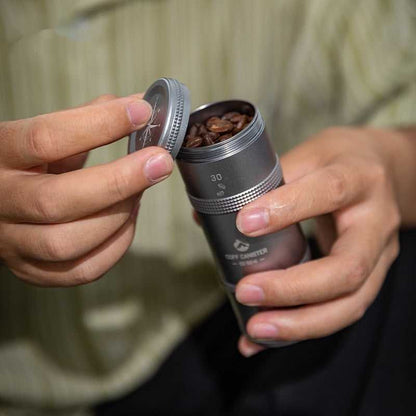 Outdoor Aluminum Alloy Layered Coffee Bean Storage Tank