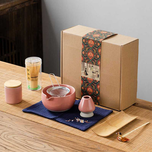 Tea Set Suit 9-piece Japanese Matcha Bowl Tea Set