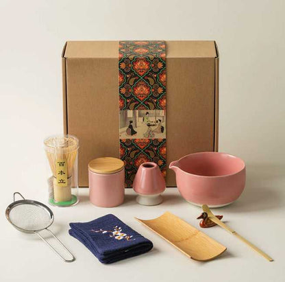 Tea Set Suit 9-piece Japanese Matcha Bowl Tea Set