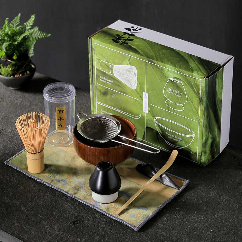 Tea Whisk Matcha Brush Bamboo Scraper For Cleaning Tea Vessels Tea Whisk Suit