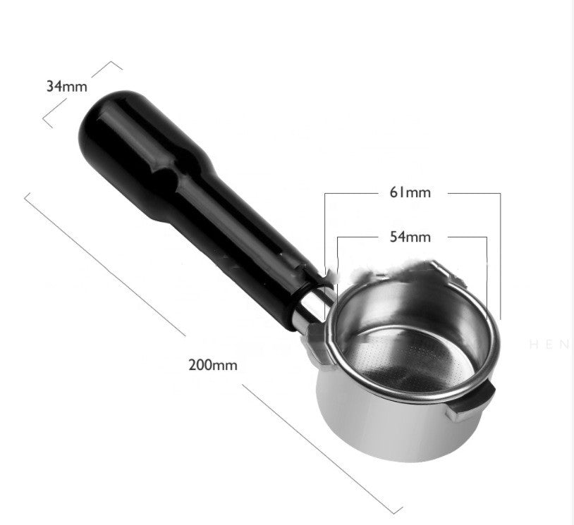 54mm Handle Walnut Bottomless Stainless Steel